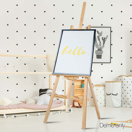 Artiss pine wood easel, 147cm tall, perfect for DIY and affordable art projects. Quality structure and stylish design.