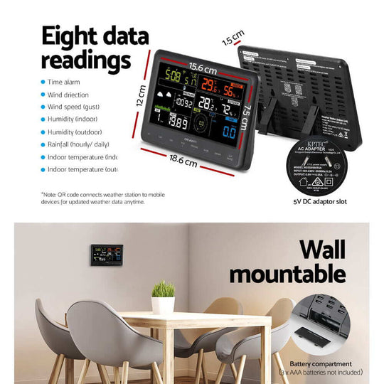 _label_, DSZ Product, feed-cond-new, feed-sl-free shipping, free-shipping, newDevanti Wireless Wifi Professional Weather Station Solar Sensor Lcd Uv Light - Premium Home & Garden > Garden Tools > Gardening Tools from Devanti ! Shop Online Buy Now at S & D's Value Store Family Business Best Customer Service_label_, DSZ Product, feed-cond-new, feed-sl-free shipping, free-shipping, new