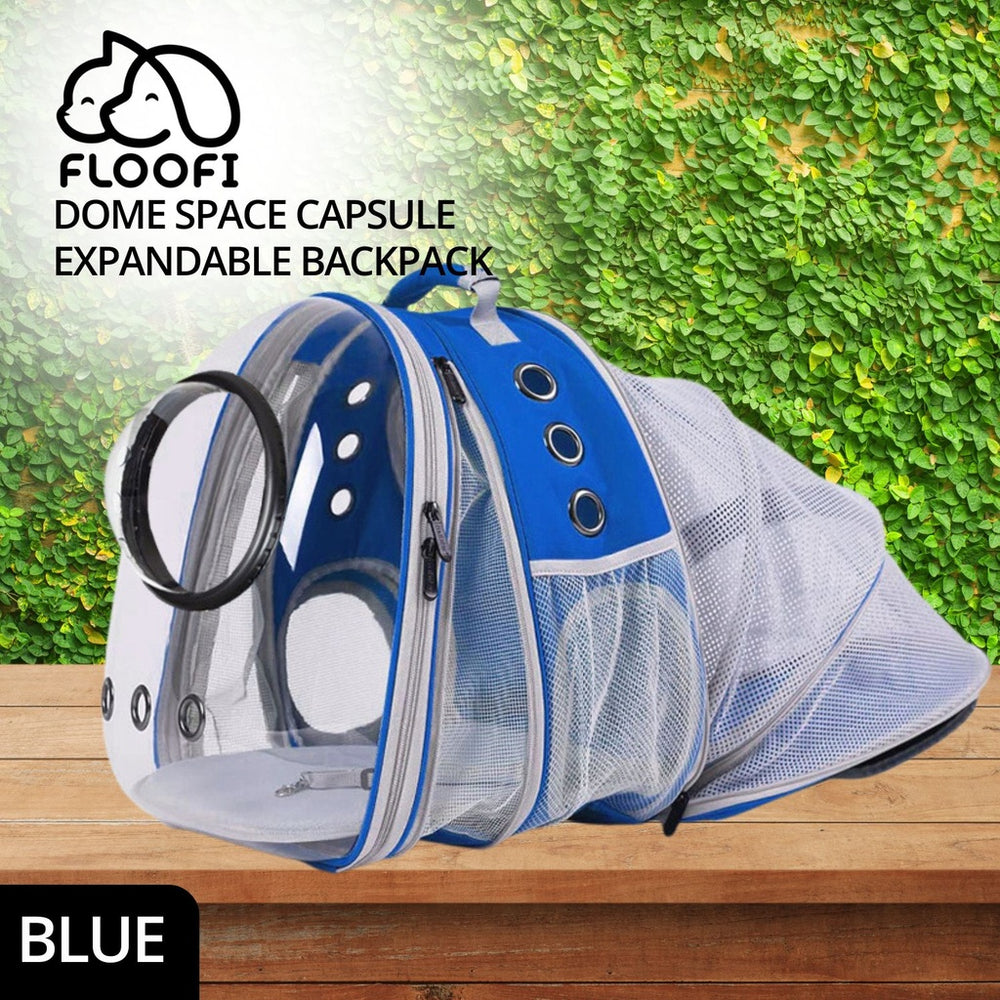 _label_, feed-cond-new, feed-sl-free shipping, new, WeDropshipFloofi Expandable Space Capsule Backpack - Model 2 (Blue) - Premium Cat > Carriers from FLOOFI ! Shop Online Buy Now at S & D's Value Store Family Business Best Customer Service_label_, feed-cond-new, feed-sl-free shipping, new, WeDropship