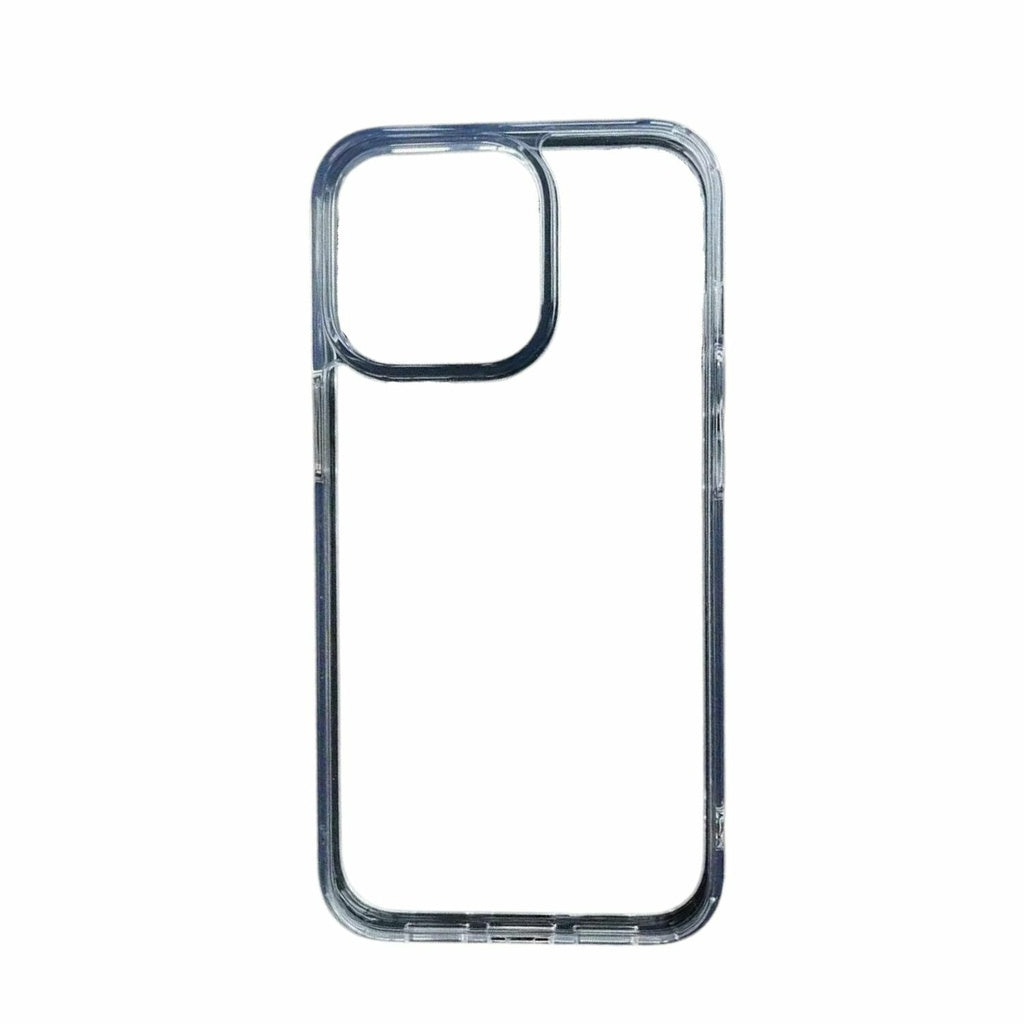 Clear protective phone case for smartphone with durable, transparent design