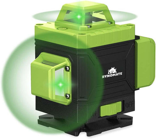 RYNOMATE Laser Level Green Light 16 Lines RNM-LL-100-LL with superior visibility and smart touch feature for DIY projects.