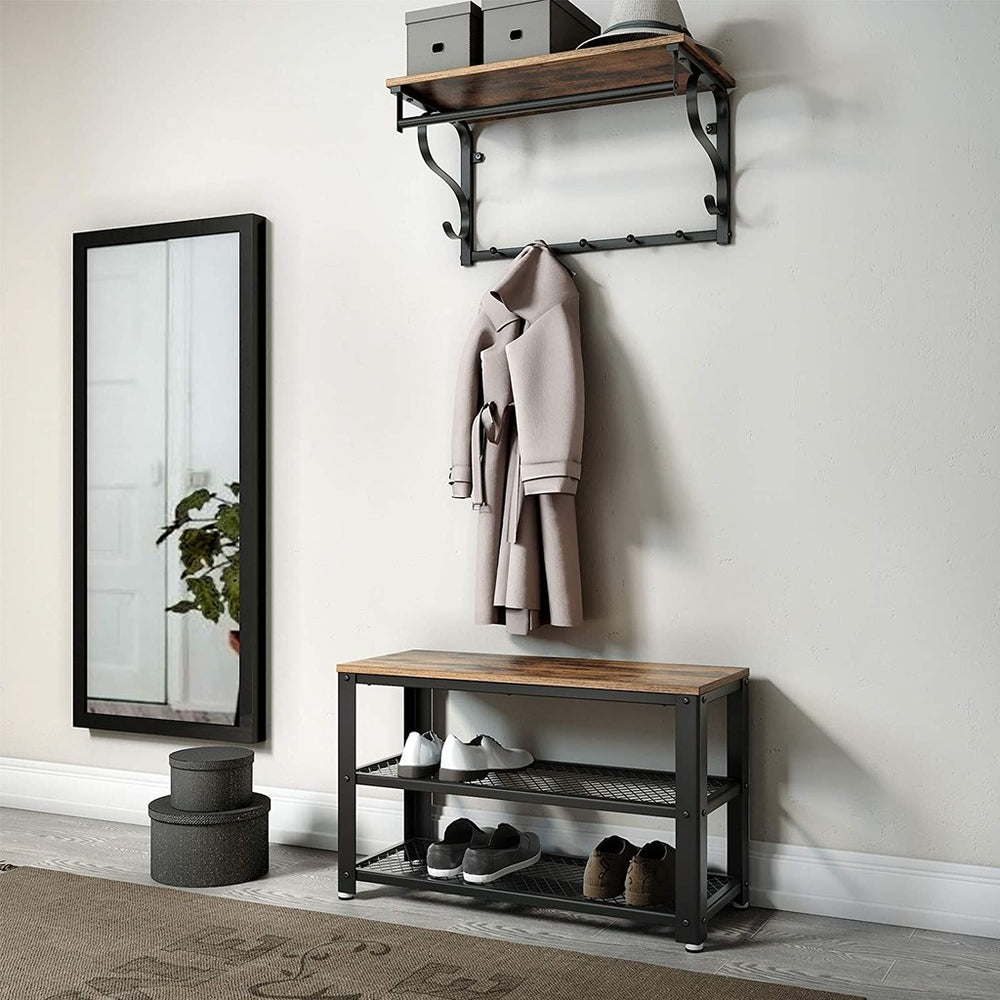 _label_, feed-cond-new, feed-sl-free shipping, new, WeDropshipVASAGLE Wall-Mounted Coat Rack with 5 Hooks - Premium Hallway > Coat Racks, Hall Trees & Umbrella Stands from VASAGLE ! Shop Online Buy Now at S & D's Value Store Family Business Best Customer Service_label_, feed-cond-new, feed-sl-free shipping, new, WeDropship