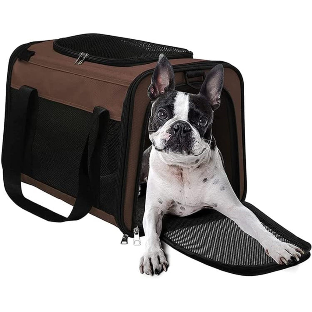 _label_, feed-cond-new, feed-sl-free shipping, new, WeDropshipFloofi Portable Pet Carrier-L Size (Brown) - Premium Cat > Carriers from FLOOFI ! Shop Online Buy Now at S & D's Value Store Family Business Best Customer Service_label_, feed-cond-new, feed-sl-free shipping, new, WeDropship