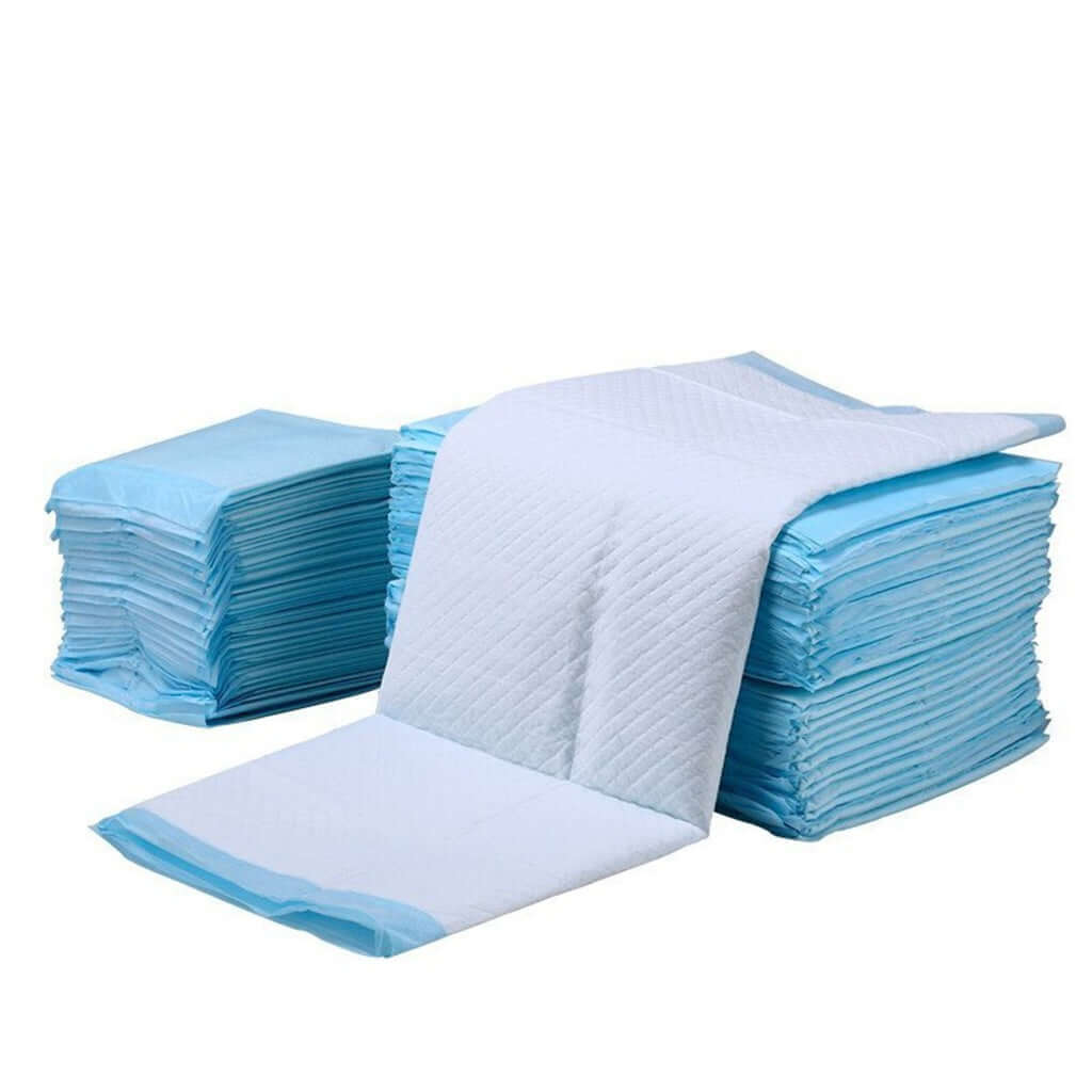 Floofi Pet Toilet Training Pads stack, 60x60cm, odor-absorbing, affordable, quality, 50pcs in a pack.