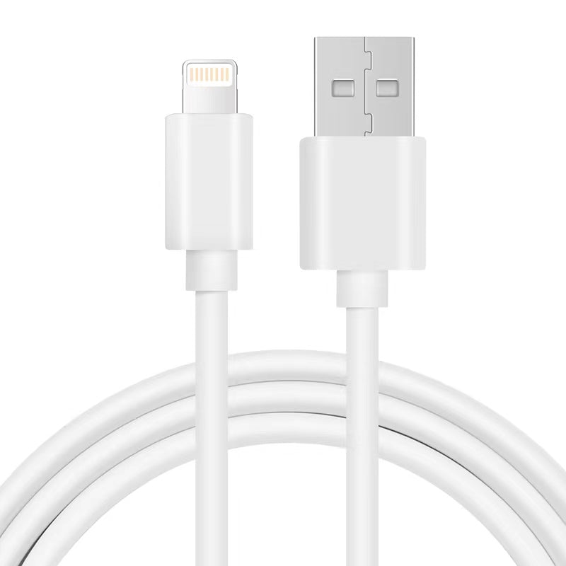 High-quality white USB to Lightning charging cable for smartphones and tablets