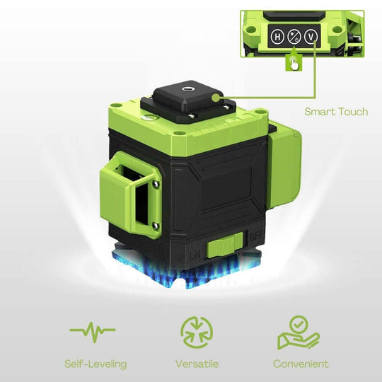 RYNOMATE Laser Level Green Light with Smart Touch, Self-Leveling Feature, Ideal for Affordable DIY Projects and Quality Precision