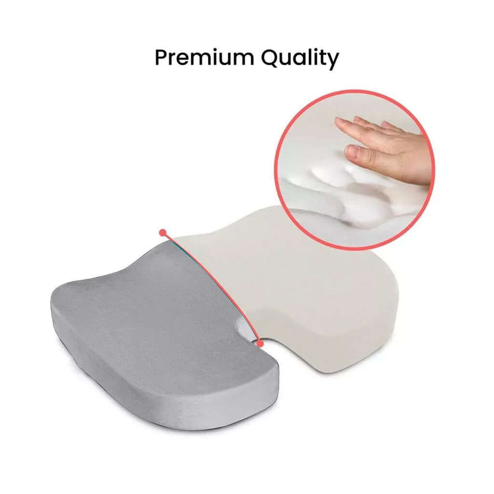 Affordable GOMINIMO dark grey U shape memory foam seat cushion for luxe pressure relief and comfort, premium quality DIY support.