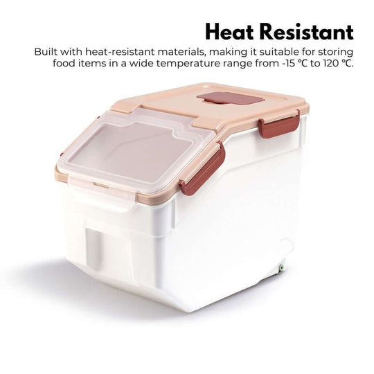 Gominimo airtight food storage container with heat-resistant materials for versatile temperature use, ideal for pantry organization.