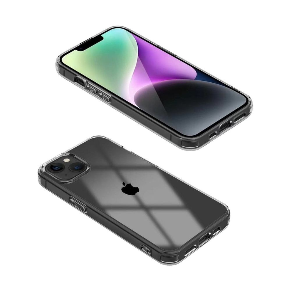 Transparent protective phone case for sleek iPhone model