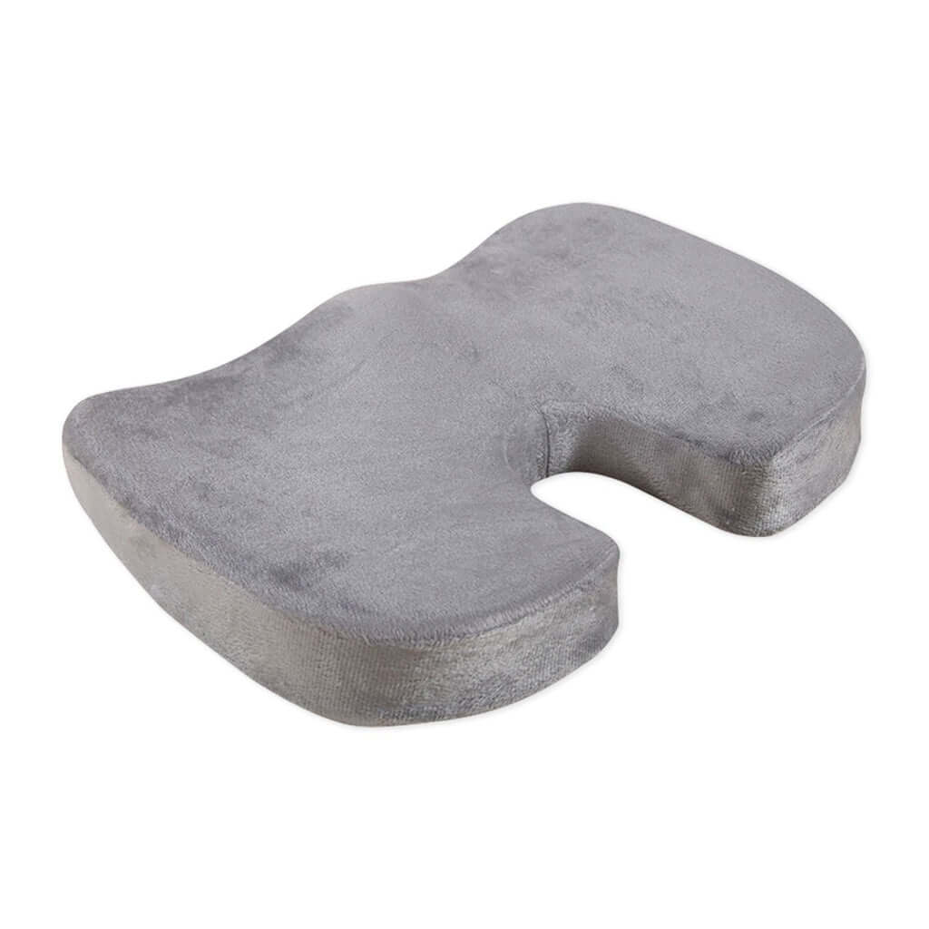 Dark grey GOMINIMO U-shape memory foam seat cushion for pressure relief, affordable quality for DIY luxe comfort.