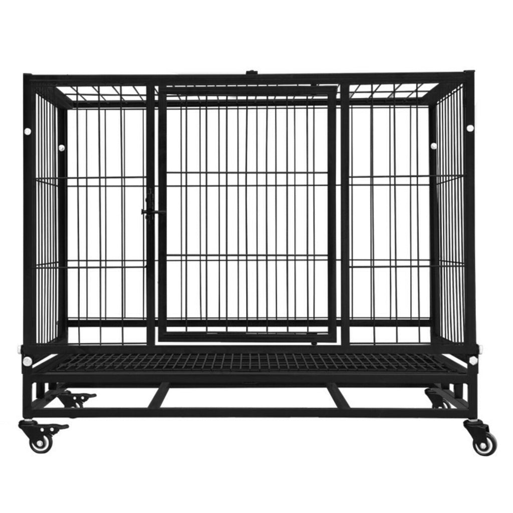 _label_, feed-cond-new, feed-sl-free shipping, new, WeDropshipFloofi Dog Cage 46" (with wheels) - Premium Dog > Crates, Pens & Gates from FLOOFI ! Shop Online Buy Now at S & D's Value Store Family Business Best Customer Service_label_, feed-cond-new, feed-sl-free shipping, new, WeDropship