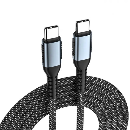 Durable USB-C braided cable for fast charging and data transfer