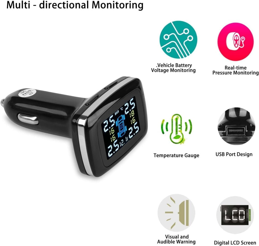 _label_, feed-cond-new, feed-sl-free shipping, new, WeDropshipRYNOMATE Tire Pressure Monitoring System (External TPMS 12V Socket 4 Sensor) - Premium Travel > Car Storage & Accessories from Rynomate ! Shop Online Buy Now at S & D's Value Store Family Business Best Customer Service_label_, feed-cond-new, feed-sl-free shipping, new, WeDropship