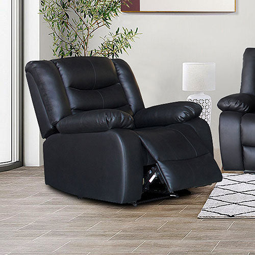 feed-availability-in_stock, feed-cond-new, feed-sl-DSZ Freight PayableFantasy Recliner Pu Leather 1R Black - Premium Furniture > Living Room from S & D's Value Store - Just $402! Shop now at S & D's Value Store