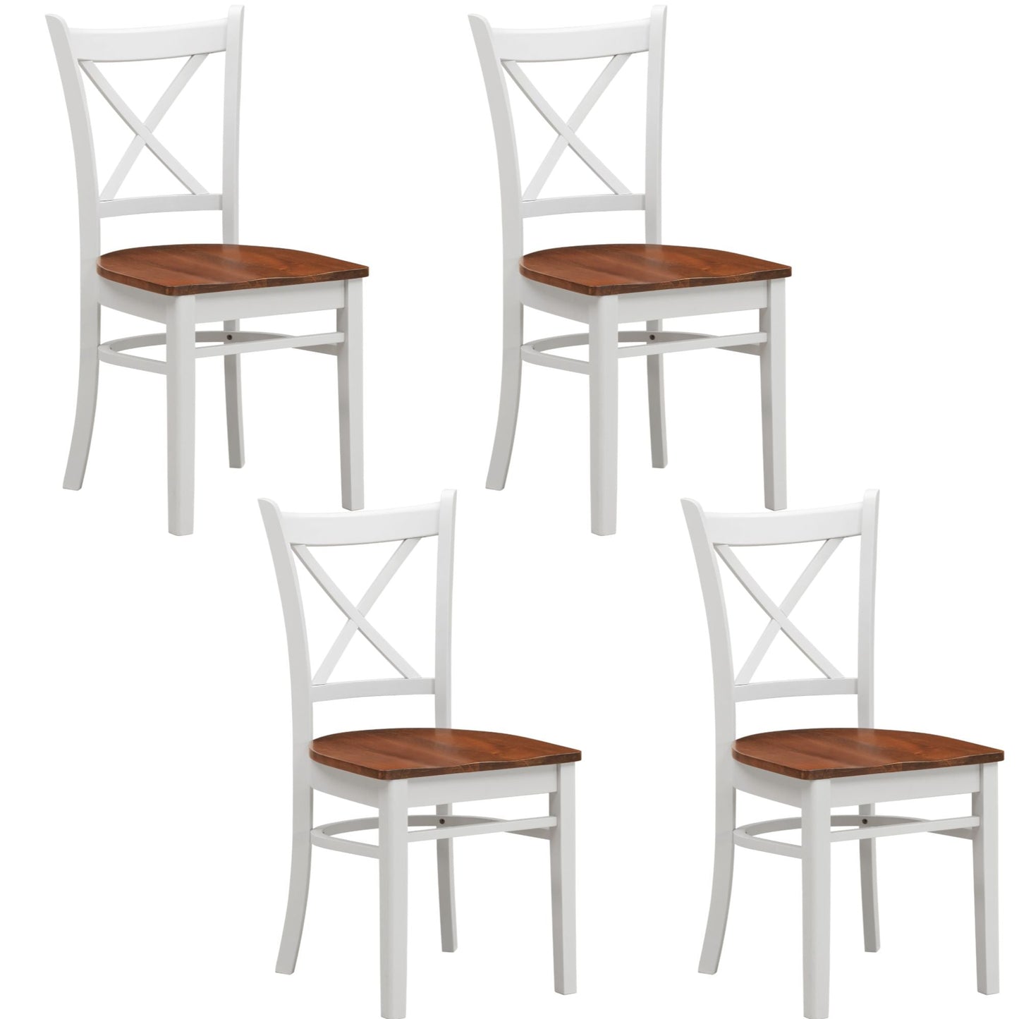 feed-availability-in_stock, feed-cond-new, feed-sl-DSZ Freight PayableLupin Dining Chair Set of 4 Crossback Solid Rubber Wood Furniture - White Oak - Premium Furniture > Dining from S & D's Value Store - Just $515! Shop now at S & D's Value Store